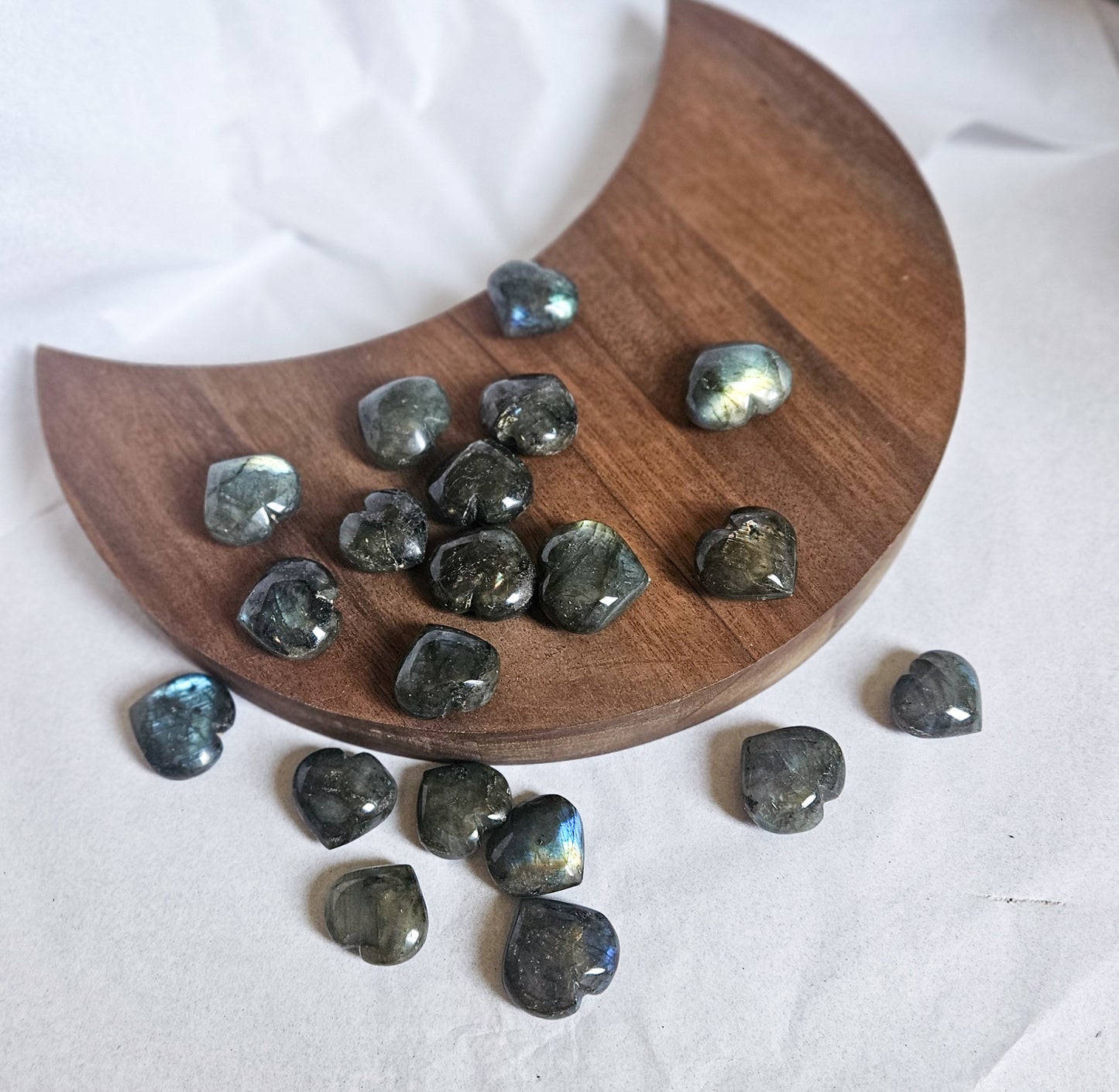 Mini Labradorite Heart – Intuition & Protection Crystal (½–1 inch)