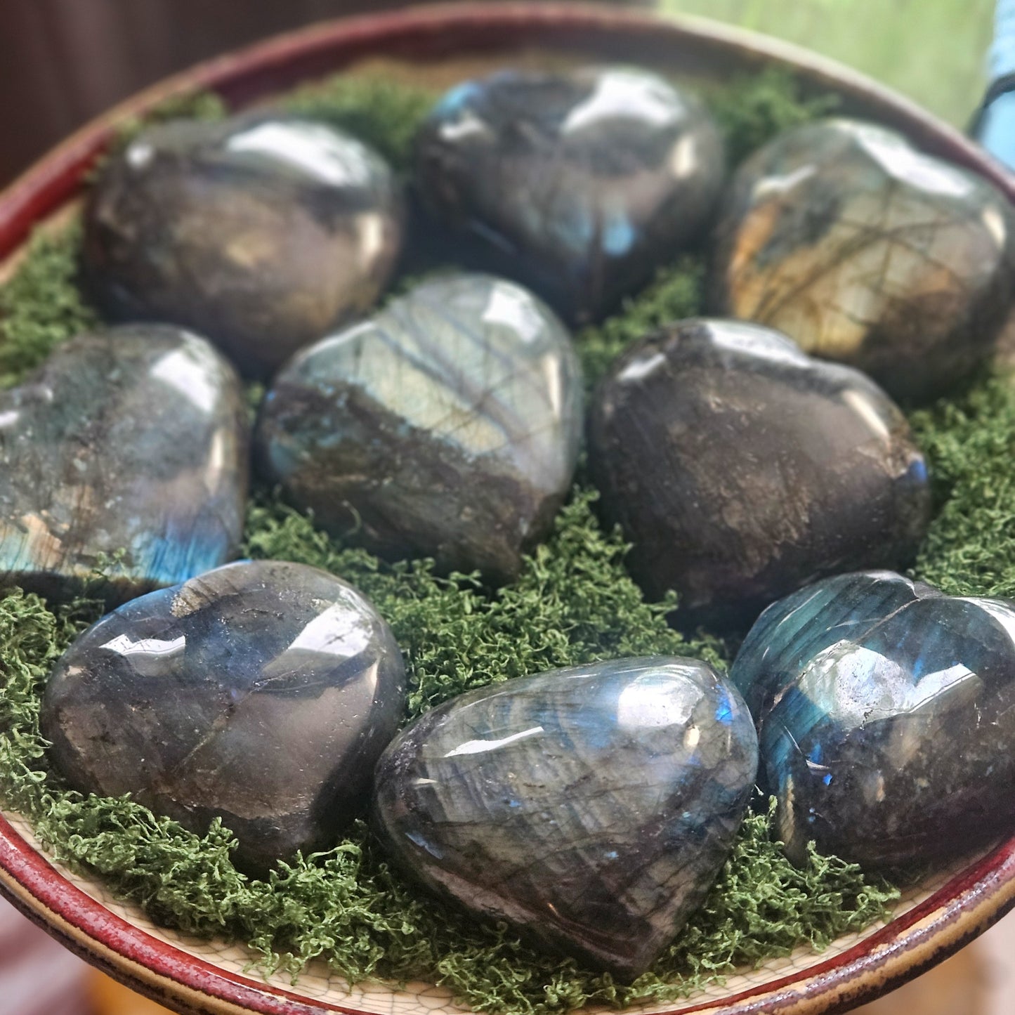 Labradorite Hearts