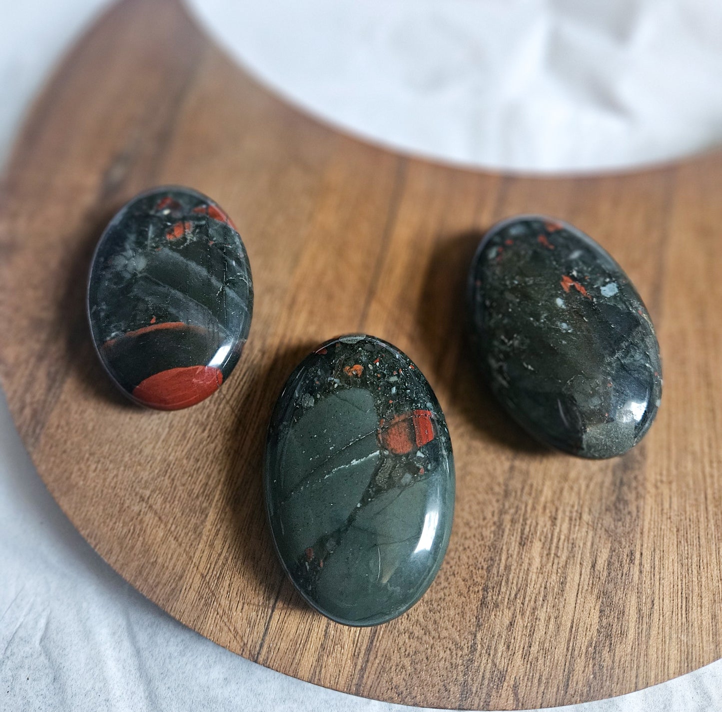 African Bloodstone Palmstones