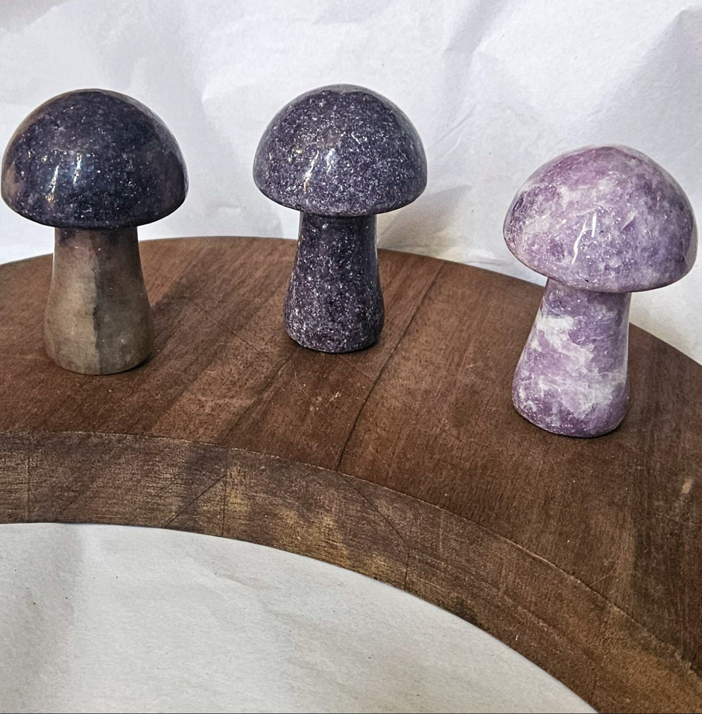 Lepidolite Mushrooms
