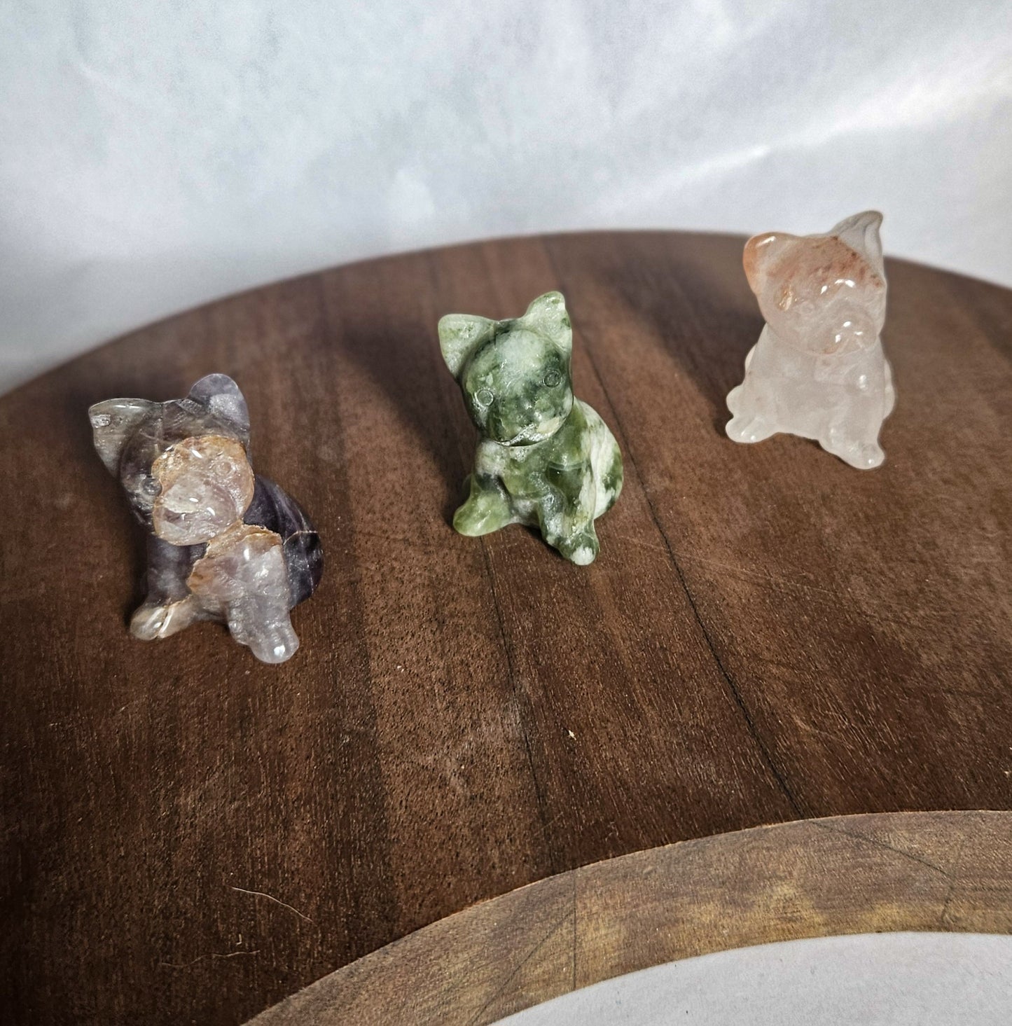 English Bulldog Crystal Statue