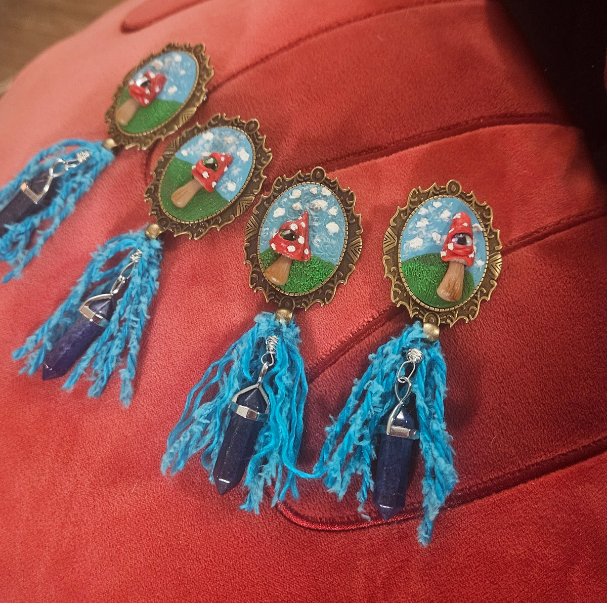 Mushroom Eye Brooch / Pin