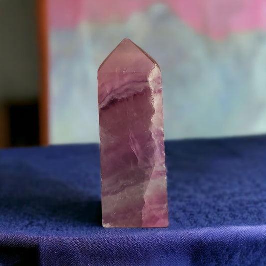 Purple Fluorite Crystal Tower