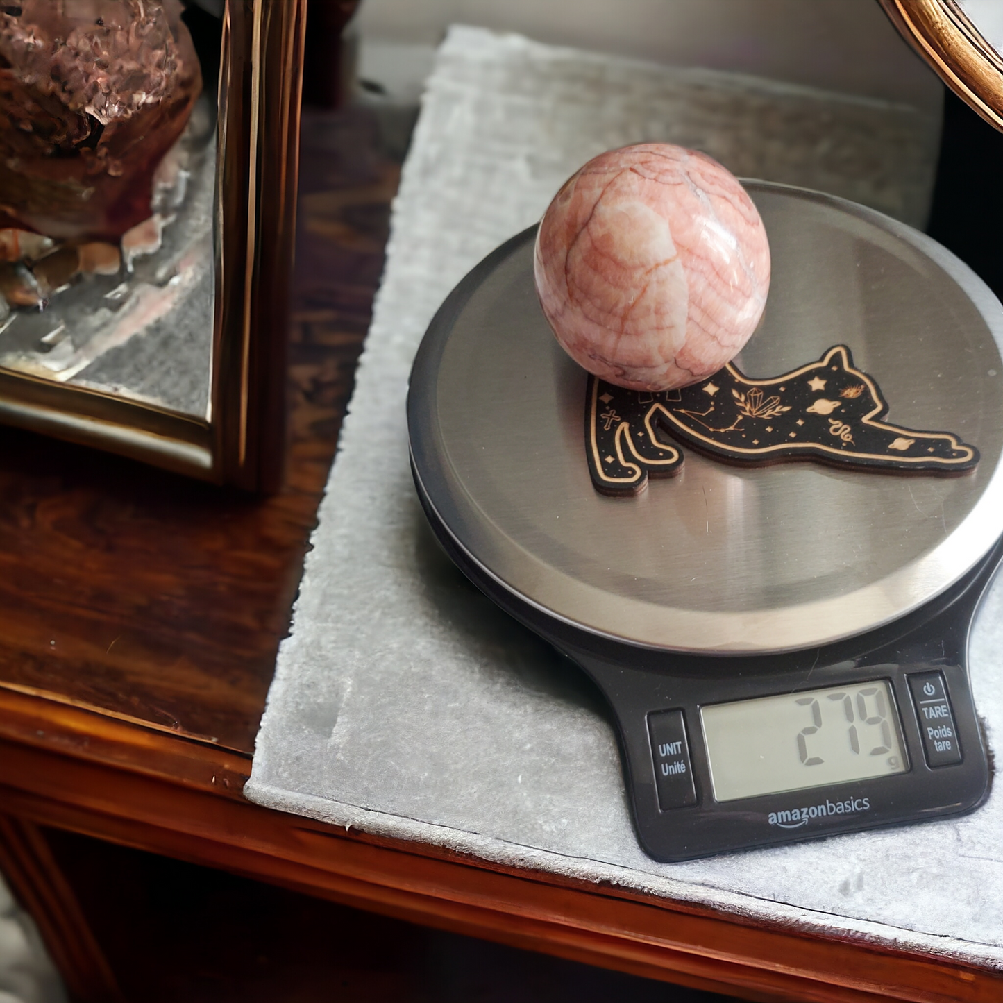 Pink Calcite Crystal Sphere