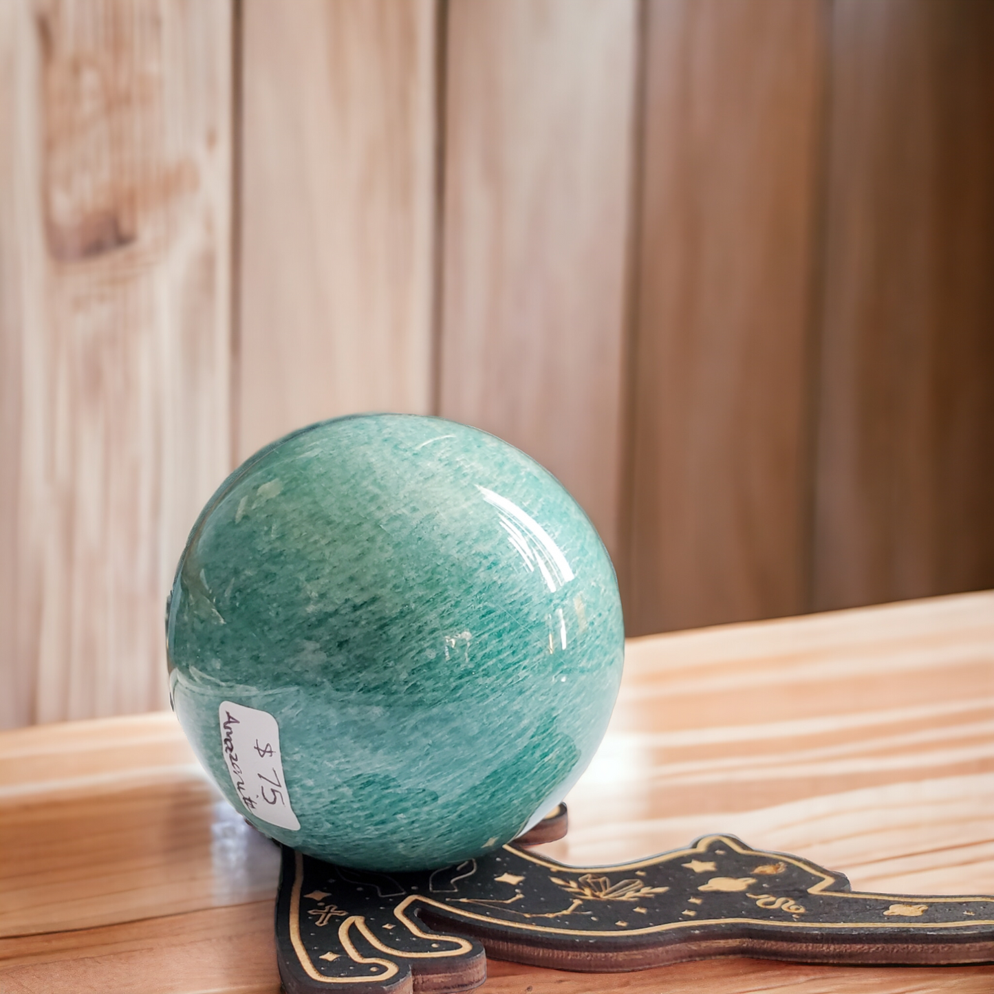 Amazonite Crystal Sphere - Throat Chakra - Communication