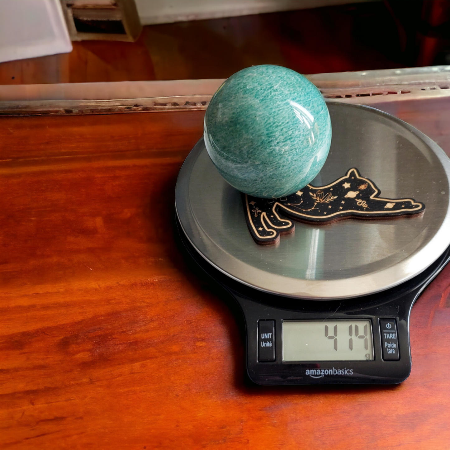 Amazonite Crystal Sphere - Throat Chakra - Communication