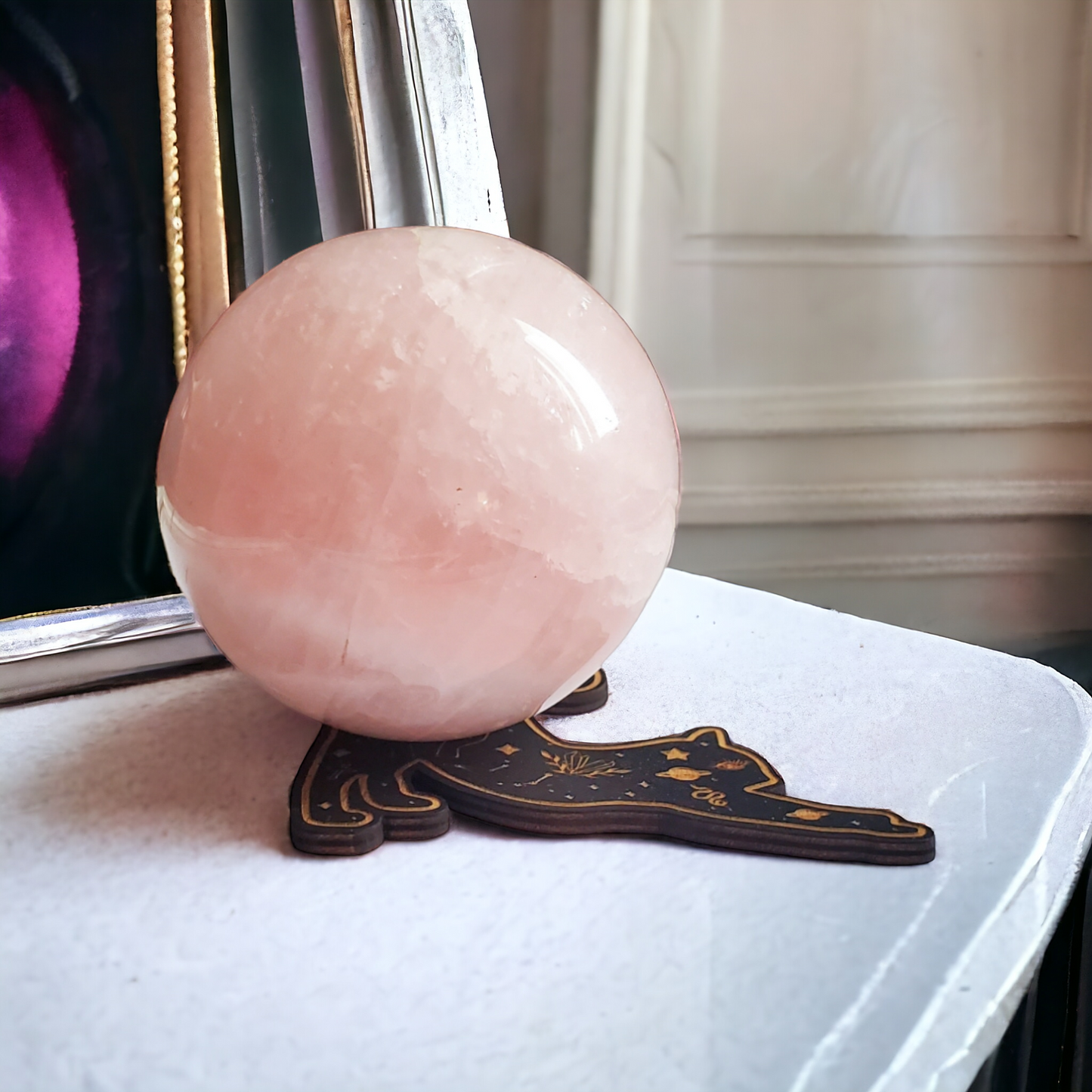 Rose Quartz Crystal Sphere