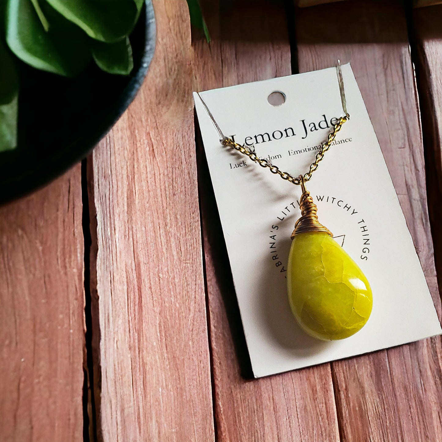 Lemon Jade Necklace