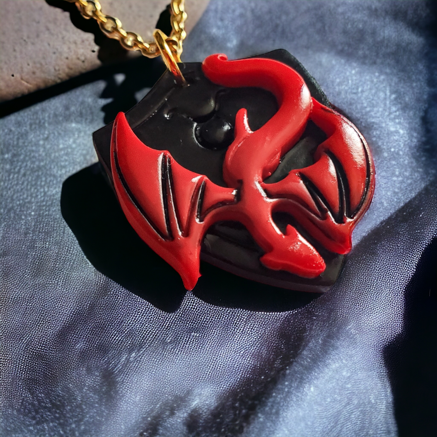 Taurus Zodiac Dragon Necklace with Shield