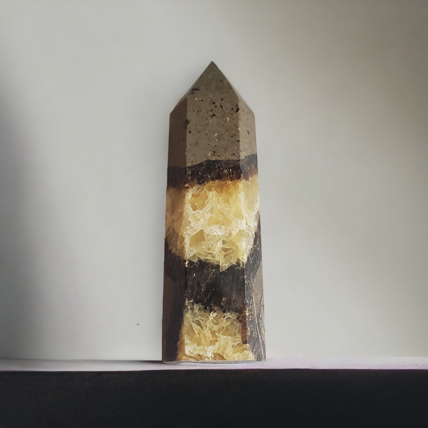 Septarian Crystal Point 4 inches