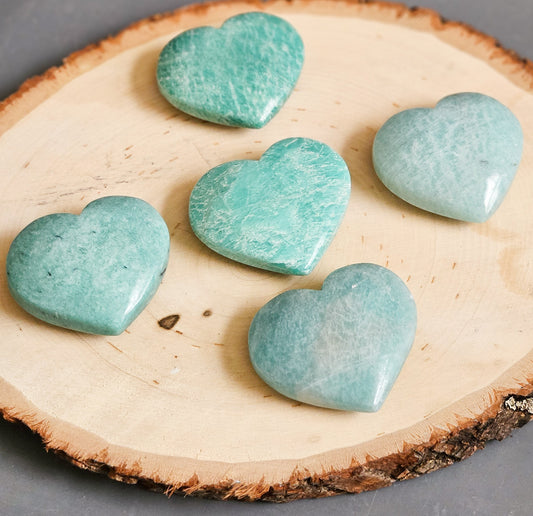 Amazonite Heart - Throat Chakra - Communication