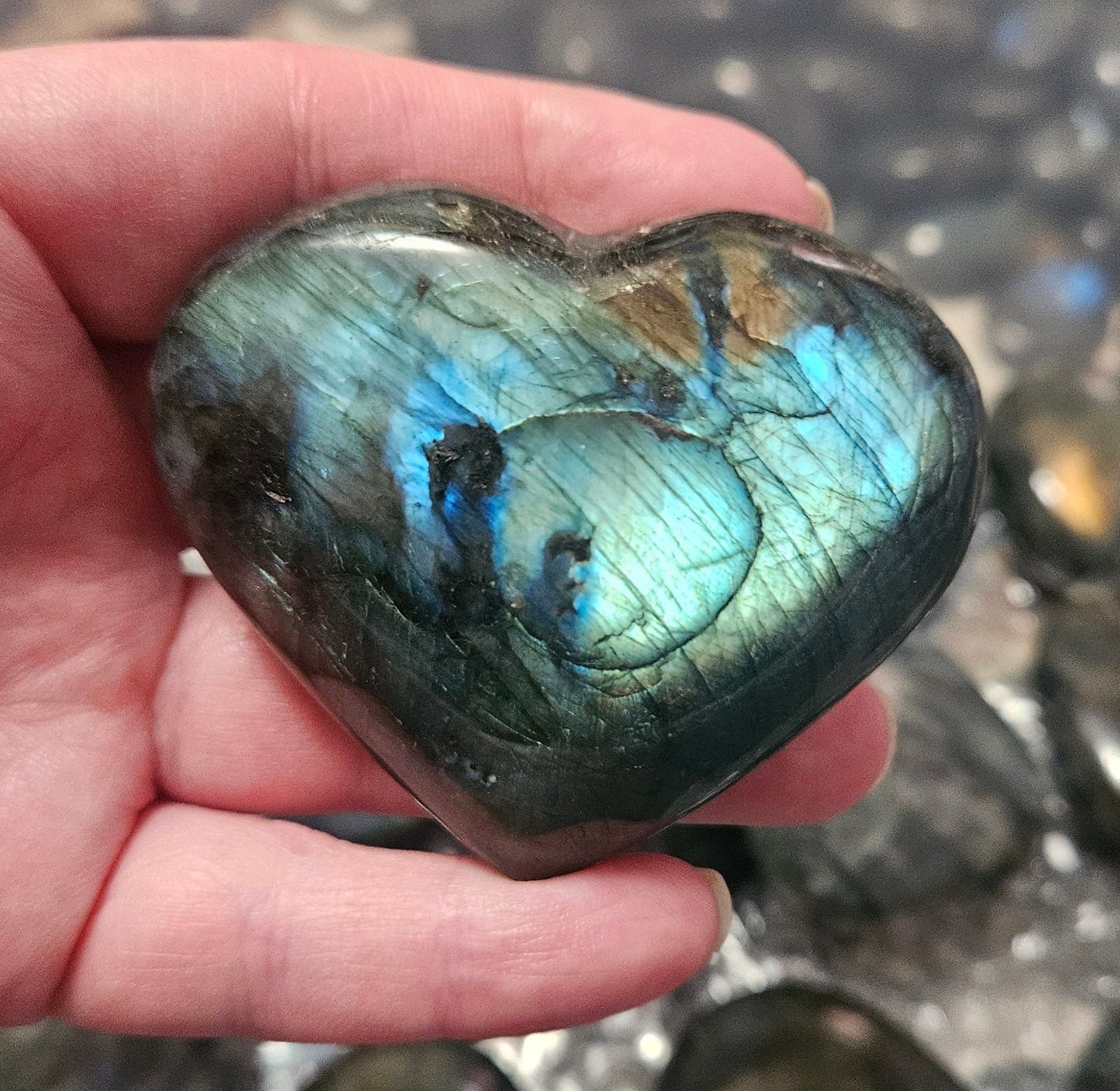 Labradorite Hearts