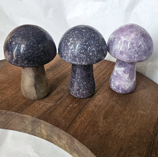 Lepidolite Mushrooms