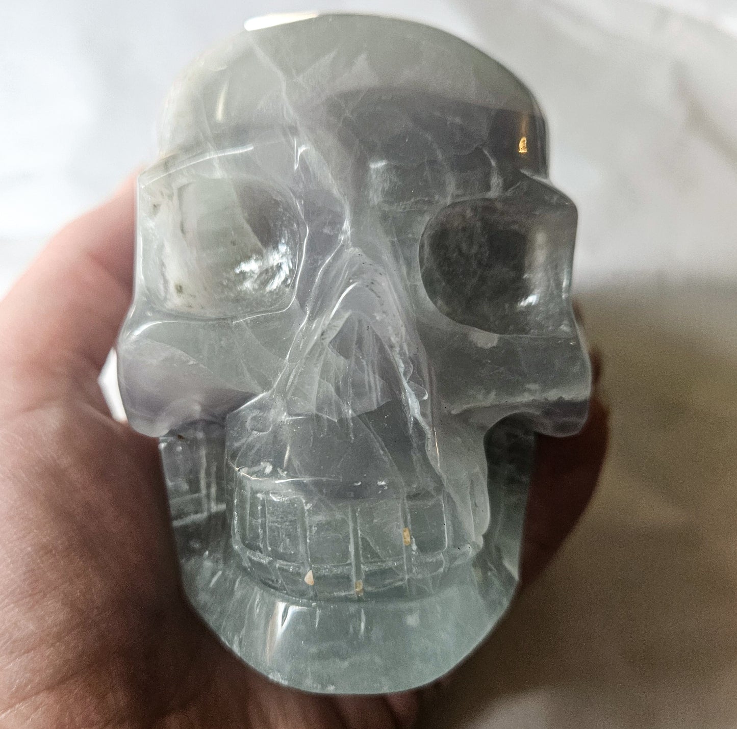 Large Rainbow Fluorite Skull