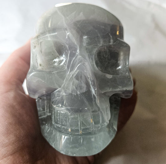 Large Rainbow Fluorite Skull