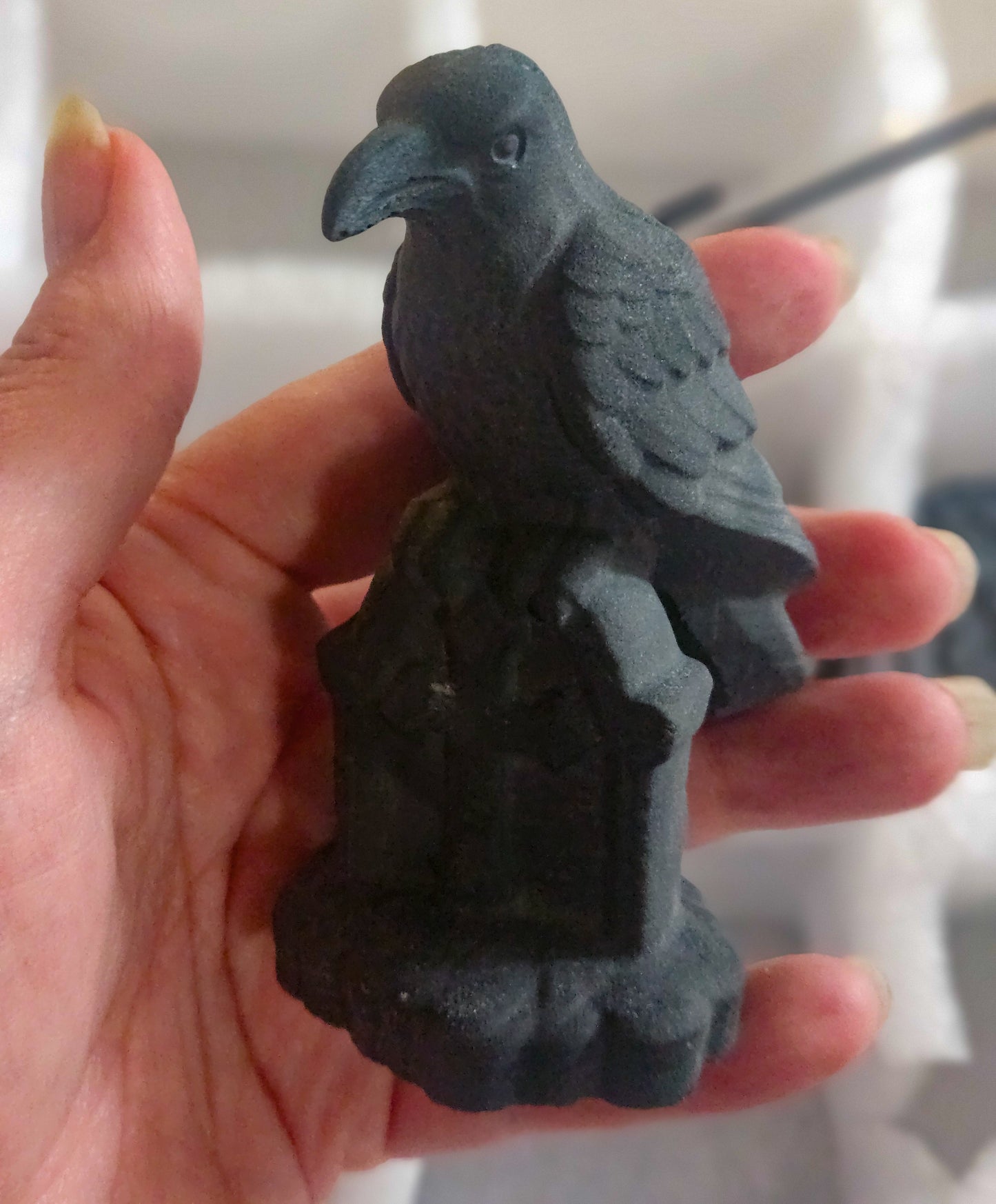 Raven on Gravestone