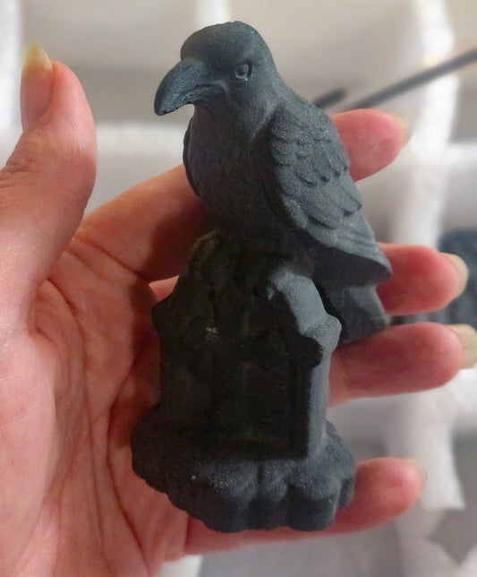 Raven on Gravestone