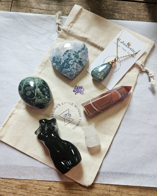 Crystal Mystery Bag - Intuitively Chosen Crystals - Suprise Crystal Bundle - Fate Chosen Teir