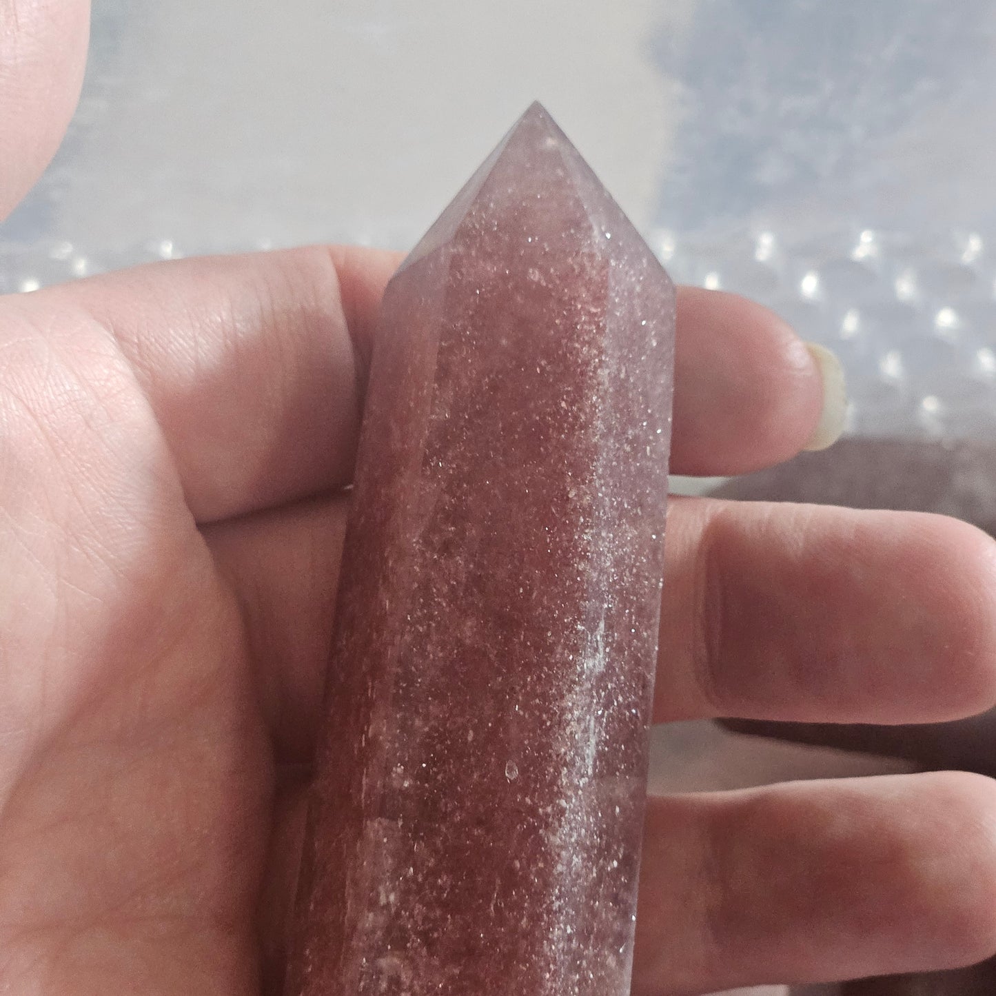 Strawberry Quartz Towers - 2"-4"