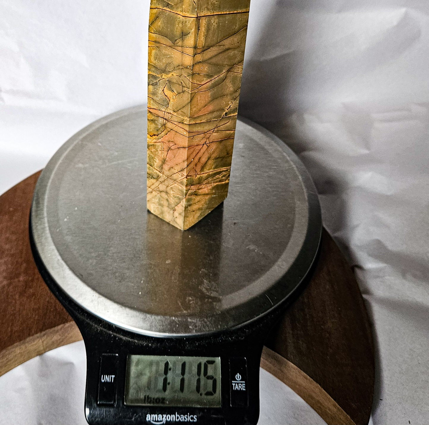 Red Creek Jasper Tower (1 lb 11 oz, 7") – Crystal Point for Grounding, Balance & Creative Flow | Polished Jasper Generator for Earth Energy & Home Decor