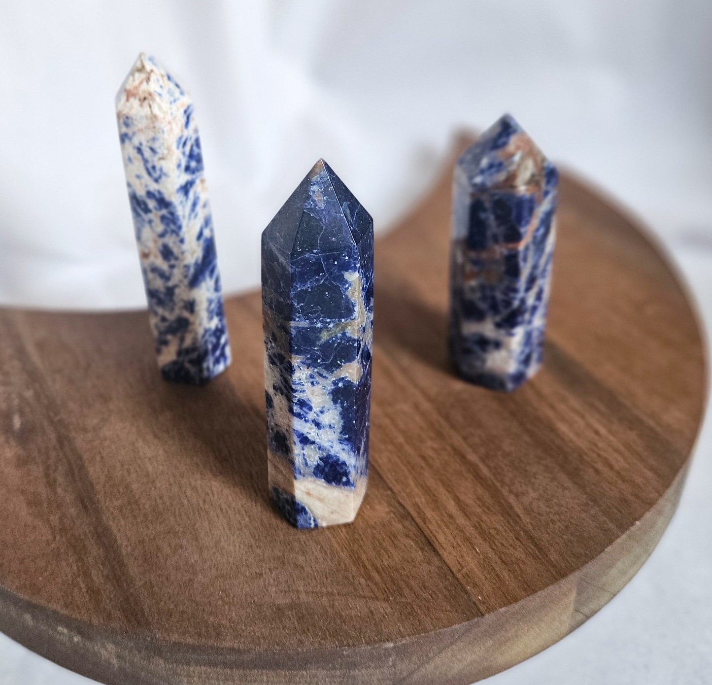 Sodalite Tower 3–4 Inch | Crystal for Mental Clarity, Focus & Inner Truth