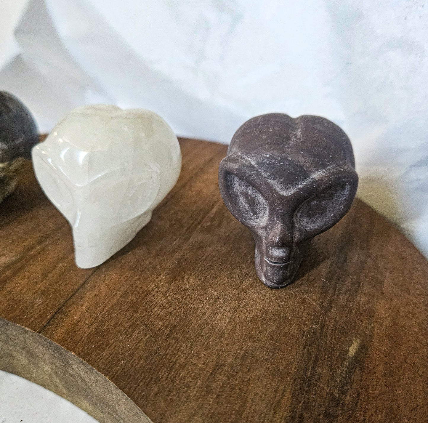 Alien Head – 2 inch – Mixed Natural Stones (Jasper, Quartz, Agate)