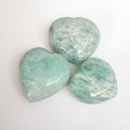 Amazonite Hearts