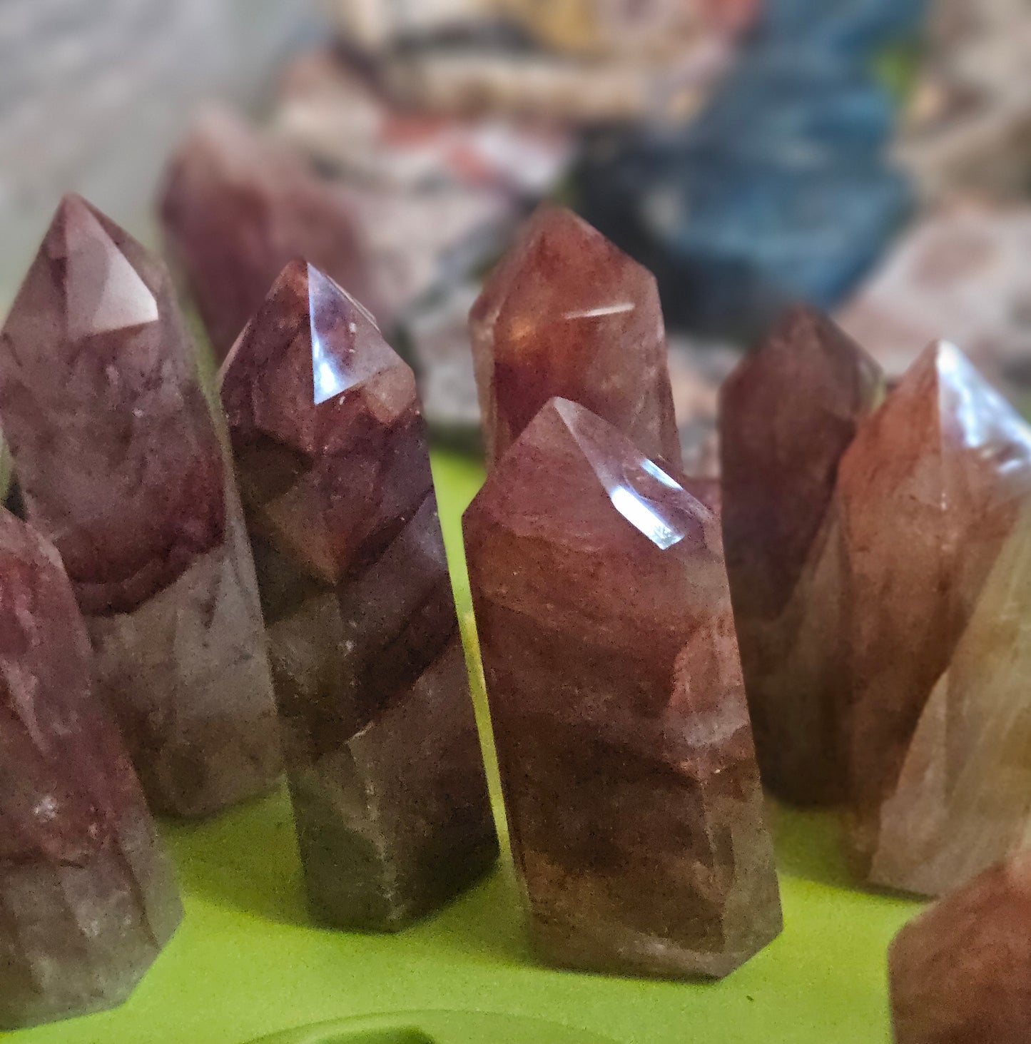 Small Fire Quartz Tower