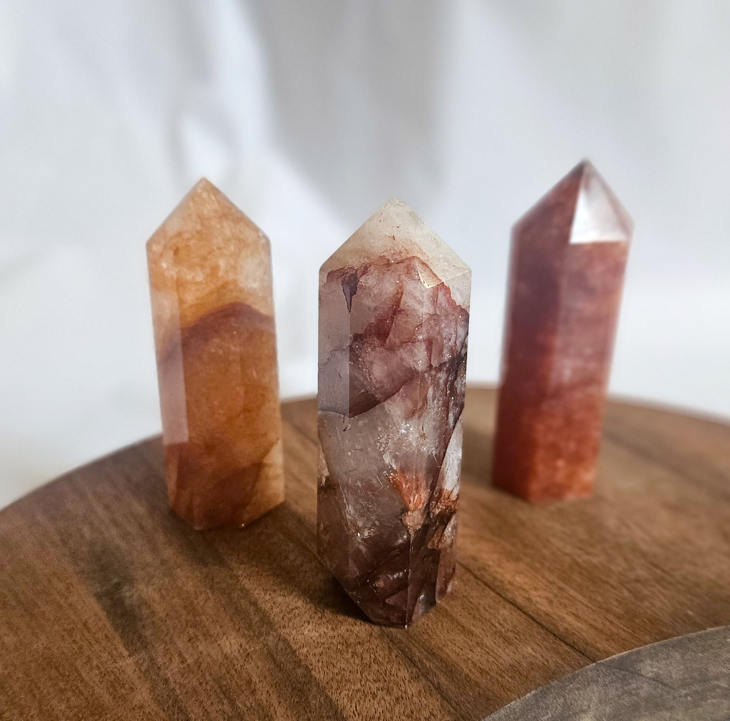 Fire Quartz Tower (2.5–3 Inches) – Grounding + Courage + Amplified Energy